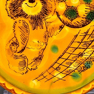 Набор из Трёх Декоративных Плакеток «ОЛИМПИЙСКИЙ МИШКА»  ЗиК Конаково СССР -1980 год.