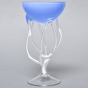 Авторские Стеклянные Фужеры для шампанского - Креманки, Италия вторая половина ХХ века.