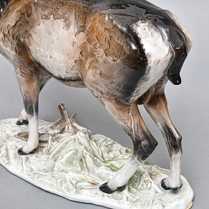 Большая Фарфоровая статуэтка «Благородный ОЛЕНЬ», ROSENTHAL Германия, середина ХХ века. 