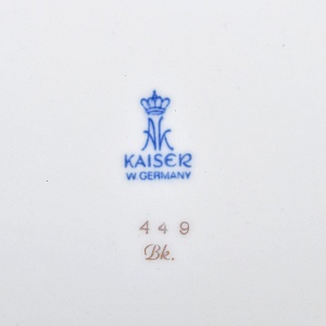 Коллекционная Фарфоровая Чайная тройка «Золотые грифоны», Kaiser Германия, 1979 - 1990 годы. 