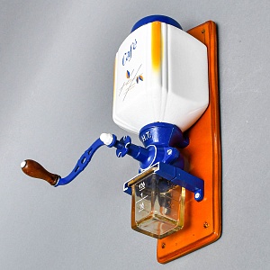 Редкая! Фарфоровая Настенная Ручная Механическая Кофемолка Hard Trep, Голландия.