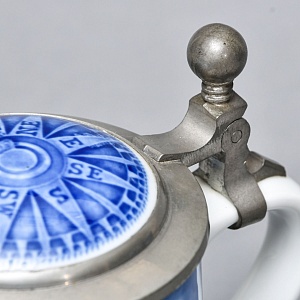 Коллекционная Пивная Кружка «Порт Гамбурга, в 1830 году», фарфор, Berlin Design Германия -1982 год.