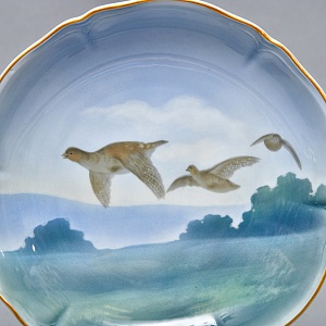 Столовый Фарфоровый сервиз «Охота» на 12 персон, Kaestner Saxonia Германия, первая половина ХХ века.