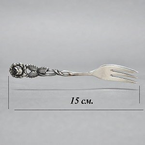 «Хильдесхаймская роза» - Сервировочный Набор Десертных Ложечек и Вилочек, Silverplate, Германия 60-е годы.