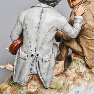 Коллекционная Фарфоровая статуэтка «Уличные Музыканты», SITZENDORF Германия. 