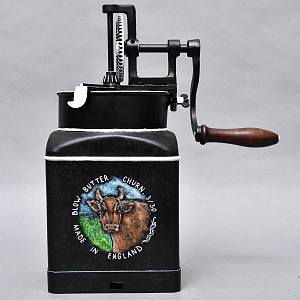 Большая Старинная Кухонная Механическая Маслобойка, Металл, Англия середина ХХ века. 