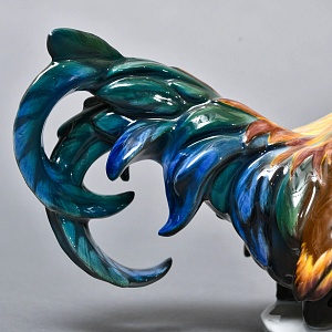 Коллекционная Фарфоровая статуэтка «Бойцовый Петух», ROSENTHAL Германия, середина ХХ века. 