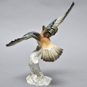 Коллекционная Фарфоровая статуэтка «Птица. Взлетающая Сойка», Hutschenreuther Германия.
