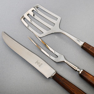 Набор инструментов для Барбекю - 3 предмета, Германия, JUSTINUS SOLINGEN, 80 -е годы ХХ века.