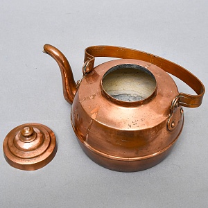 Винтажный Медный Чайник на 2.3 литра, Франция, середина ХХ века. 