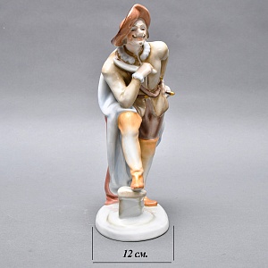 Коллекционная Фарфоровая статуэтка «Сирано де Бержерак», Herend Венгрия, середина ХХ века. 