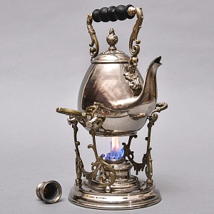 Небольшая Бульотка - Чайник - Запарник, Металл Silverplated, Англия, первая половина ХХ века. 