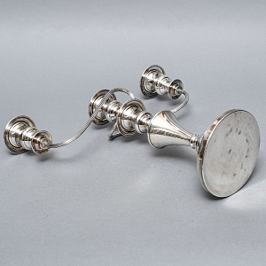 Старинный Канделябр - Подсвечник на Три Свечи, Silverplated SHEFFIELD Англия, начало ХХ века.