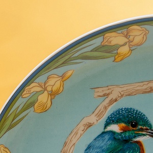  Коллекционная Тарелка «Птицы - Зимородки» Фарфор, Villeroy&Boch Германия, 80-е годы.