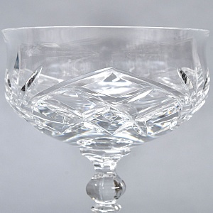 Редкость! Хрустальные Креманки - Фужеры для Шампанского WMF Cristal Cabinet, Германия конец 60-х гг.