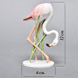 Коллекционная Фарфоровая статуэтка «Птица. Фламинго», ROSENTHAL Германия, середина ХХ века. 