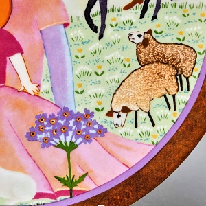 Коллекционная тарелка - блюдо «Иосиф, Мария и младенец в бегах», фарфор Königszelt Bavaria Германия - 1983 год. 