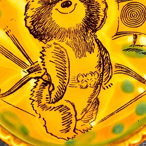 Набор из Трёх Декоративных Плакеток «ОЛИМПИЙСКИЙ МИШКА»  ЗиК Конаково СССР -1980 год.