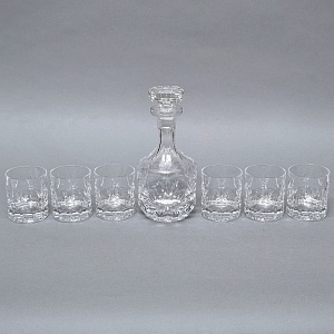 Набор для Виски - Графин и 6-ть Стаканов серия «BAUMBERG» Хрусталь, NACHTMANN Германия. 