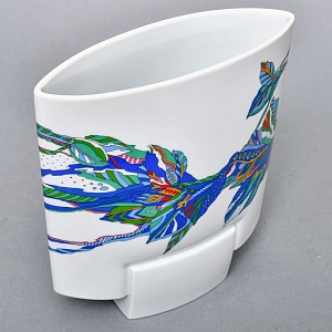 Декоративный комплект - Две Вазы и Блюдо из коллекции TASCA, Фарфор Rosenthal Германия, 80-е годы.