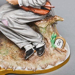 Коллекционная Фарфоровая статуэтка «Уличные Музыканты», SITZENDORF Германия. 