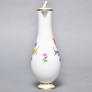 Коллекционный Фарфоровый Соусник - Кувшинчик «Мейсенские цветы», MEISSEN Германия.