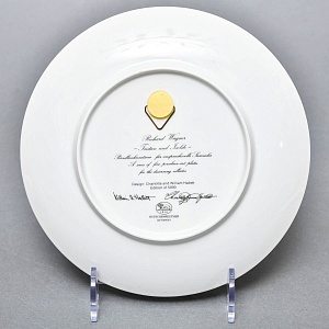 Тарелка - Блюдо «Оперы Рихарда Вагнера. Тристан и Изольда», Фарфор Hutschenreuther Германия. 