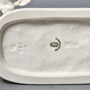 Коллекционная Фарфоровая статуэтка «Овца с ягненком», Nymphenburg Германия, середина ХХ века.