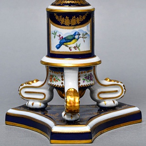 Редкость! Большой Фарфоровый Канделябр - Подсвечник на 6-ть свечей, Giulia Mangani Италия, середина ХХ века. 