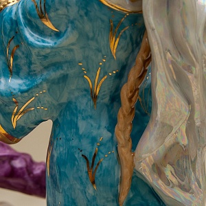 Авторская Фарфоровая статуэтка «Царе́вна-лягу́шка», СССР Дулево, 50-е года.