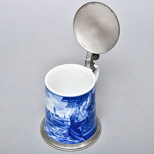 Коллекционная Пивная Кружка «Фрегат „Герб Бремена“ у родного порта, 1650 год», Berlin Design Германия -1976 год.