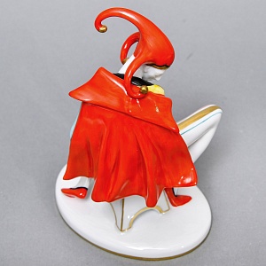 Редкая! Коллекционная Фарфоровая статуэтка «Придворный шут», GOEBEL Германия - 1986 год. 