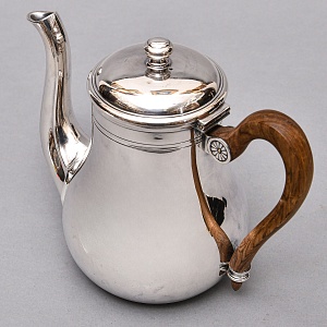 Винтажный Металлический Кофейник - Чайник на 1,2 л. Silverplated, Ercuis Франция, вторая половина ХХ века.
