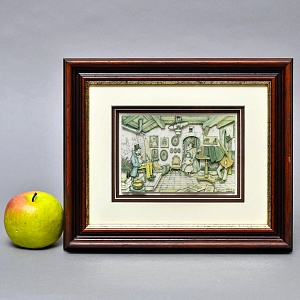 Объемная Картина - Панно в технике 3D декупаж «В мастерской фотографа», 70-е годы ХХ века.