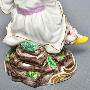 Редкая Фарфоровая статуэтка «Китайский продавец фруктов», Nymphenburg Германия, 50-е гг.