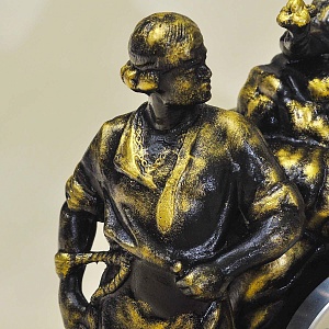 Чугунные Механические Настольные часы «Каменный Цветок», ЧЧЗ - МОЛНИЯ СССР-1967 год. 