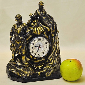 Чугунные Механические Настольные часы «Каменный Цветок», ЧЧЗ - МОЛНИЯ СССР-1967 год. 