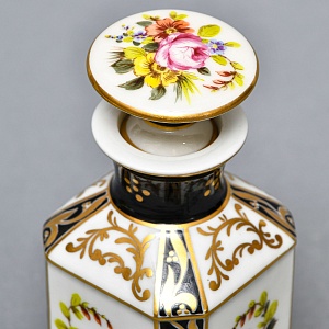 Антикварный Парфюмерный флакон, Edme Samson Франция, конец XIX - начало ХХ века.