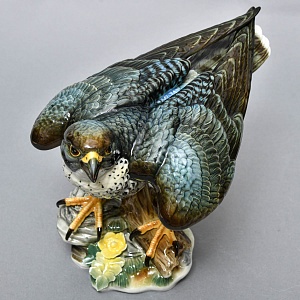 Большая Фарфоровая Статуэтка «Птица - Сокол-Сапсан», Hutschenreuther, Германия -1970 год.