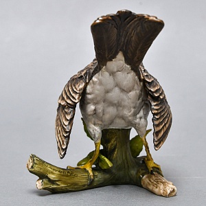 Бисквит! Коллекционная Фарфоровая статуэтка «Птица - Певчий дрозд» KAISER Porzellan Германия - 1979 год.