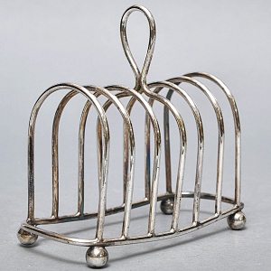 Сервировочная Металлическая Подставка для Тостов, SHEFFIELD Англия - середина ХХ века.