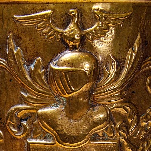Латунная «Зонтичница» - «Старинная Геральдика» - Подставка для зонтов и тростей, Англия.