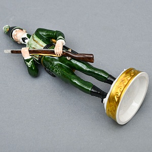 Фарфоровая статуэтка Солдат - «Стрелок корпуса герцога Камберлендского», Rudolf Kammer Германия.