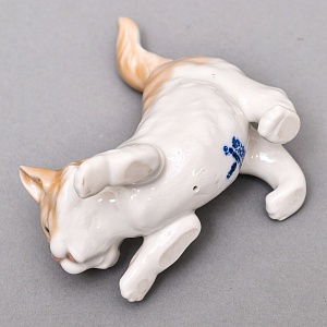 Коллекционная Фарфоровая статуэтка «Кошка - Игривый котенок», Lladro Испания. 