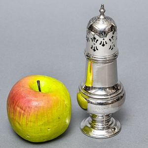 Металлическая Баночка - Емкость для сахарной пудры, Sheffield, Англия 50 гг.