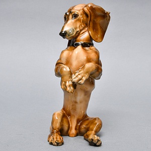 Антикварная Фарфоровая статуэтка «Собака. ТАКСА», ROSENTHAL Германия, 20-е годы ХХ века.