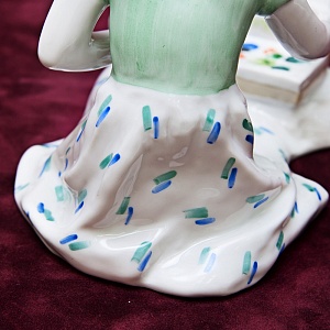 Редкая! Коллекционная Авторская Фарфоровая статуэтка «На Этюдах», ДФЗ - Дулево, СССР 50 гг. 