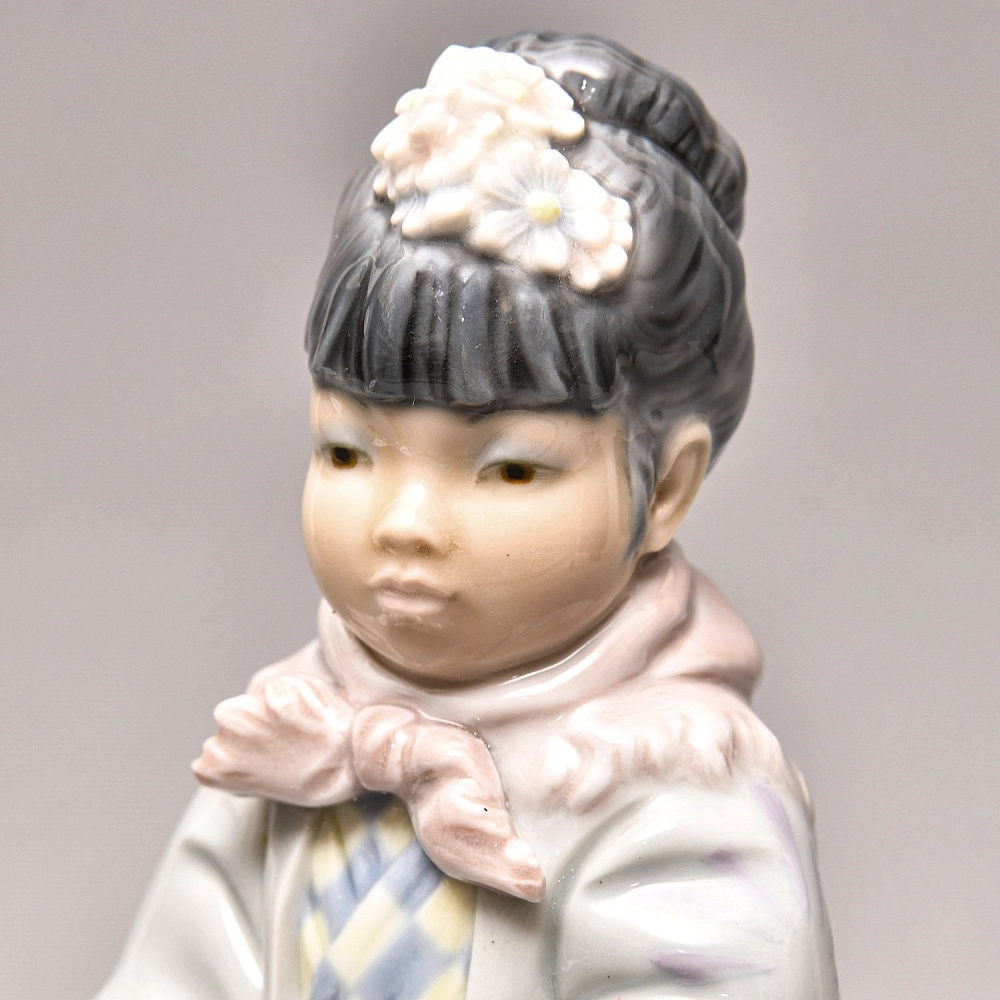 Редкая! Коллекционная Фарфоровая Статуэтка «Японская женщина», Lladro Испания.