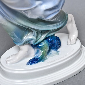 Антикварная Фарфоровая статуэтка Арт Деко «Невеста ветра», Rosenthal Германия, 1912 - 1914 годы. 