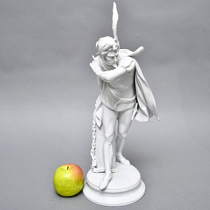  Редкая! Большая Фарфоровая статуэтка «МЕФИСТОФЕЛЬ», Scheibe-Alsbach Германия. 